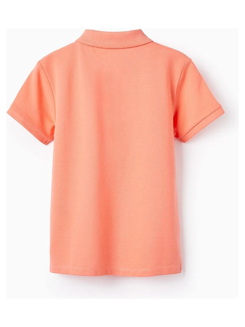 Polo en Coton pour Garçon manches courtes Rose