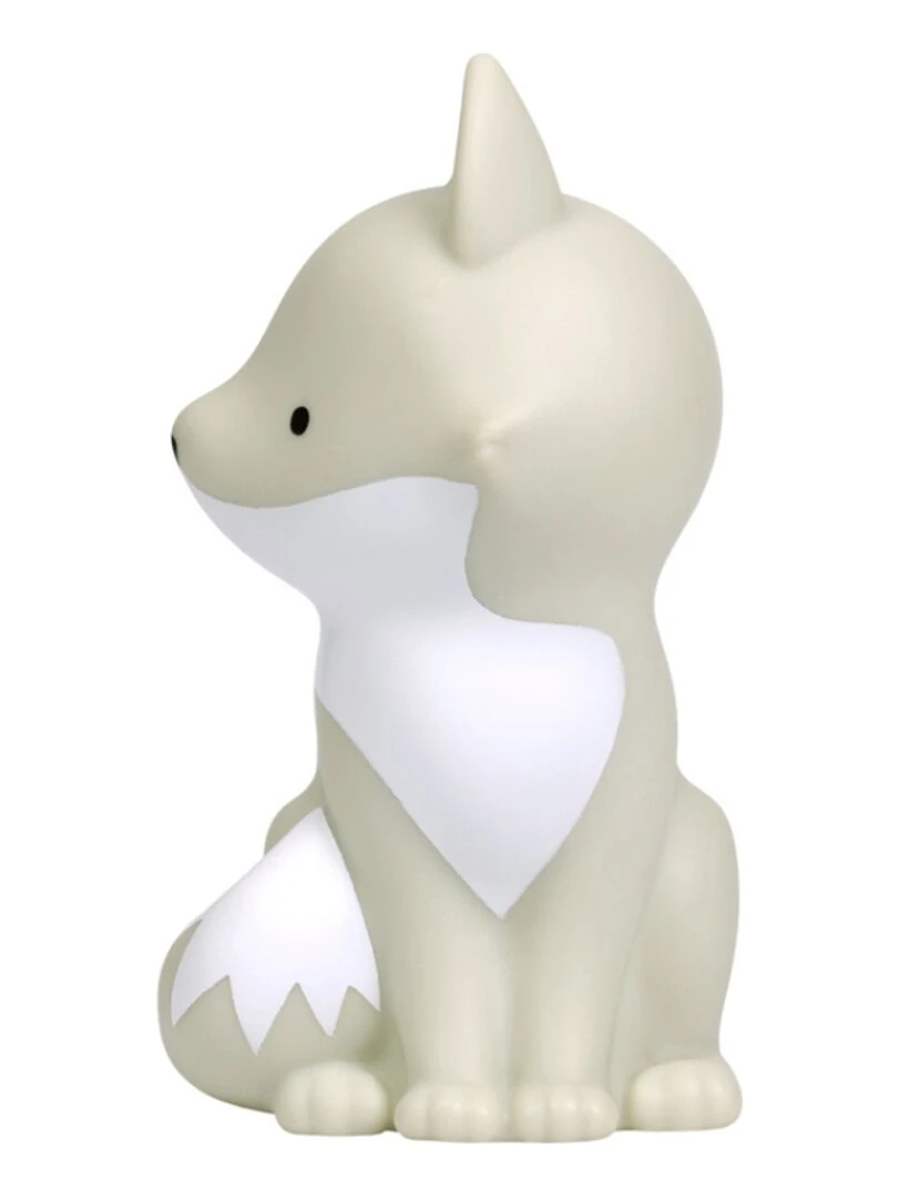 Petite veilleuse Renard arctique (13 cm)   Gris
