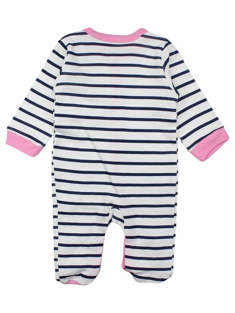 Lee Cooper Grenouillere bébé fille imprimé logo en coton Bleu