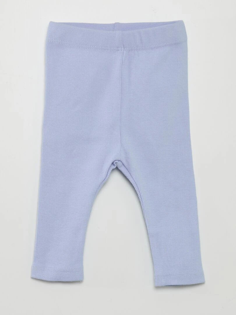 Ensemble en coton   tee shirt + legging   2 pièces   Bleu