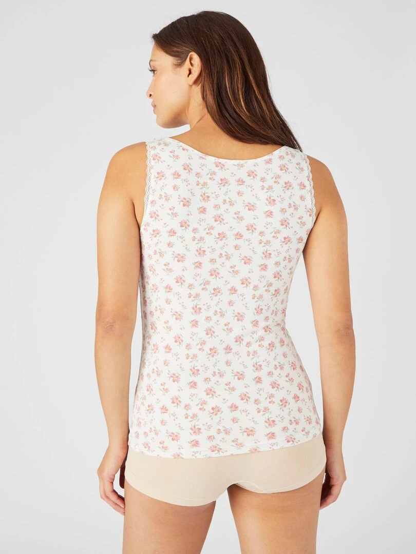 Débardeur Essential maille jersey extensible   Damart   Rose