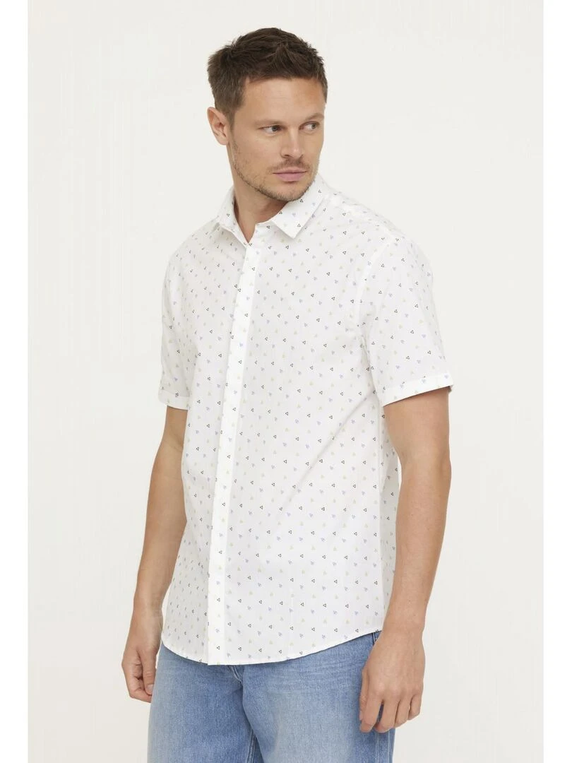Lee Cooper Chemise manches courtes coton regular DOCE Blanc