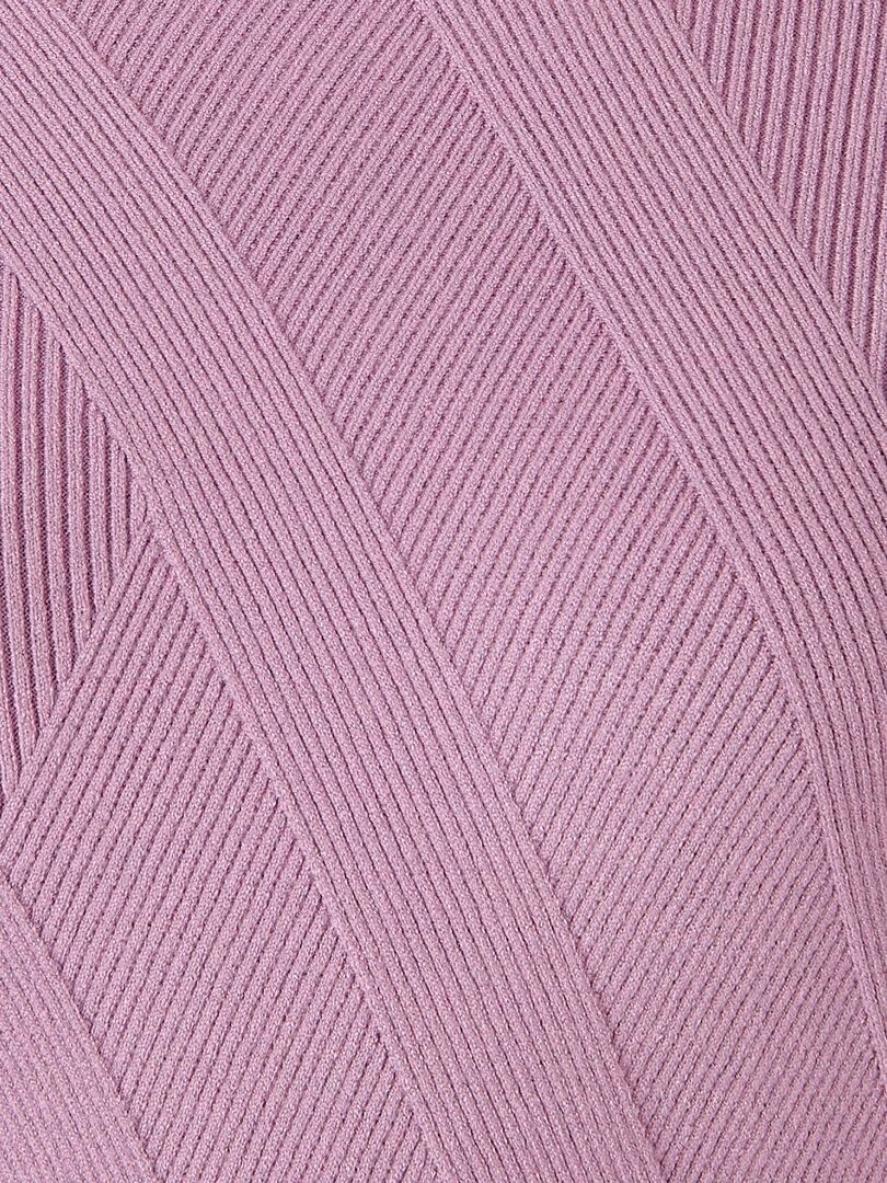 Pull jeu de côtes fantaisie   Damart   Violet