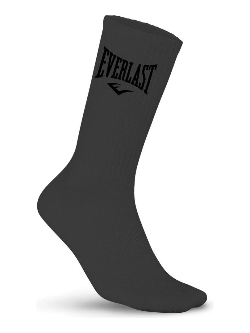 Lot de 12 Paires de Chaussettes Tennis assorties Everlast   Noir