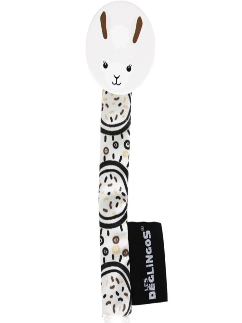 Attache sucette Muchachos le lama Blanc