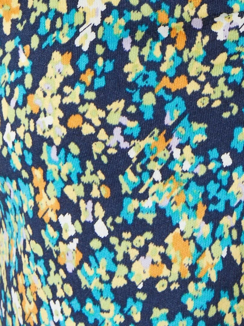Tee shirt imprimé coton/modal  manches courtes   Damart   Bleu