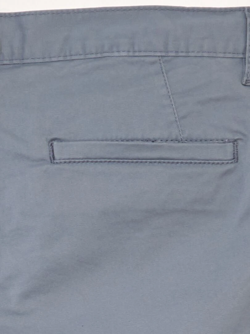 Bermuda chino uni   Gris