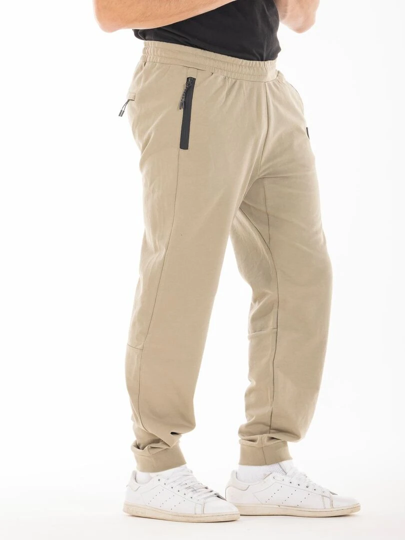 Pantalon de détente en molleton GEROMO 'Rica Lewis' Beige
