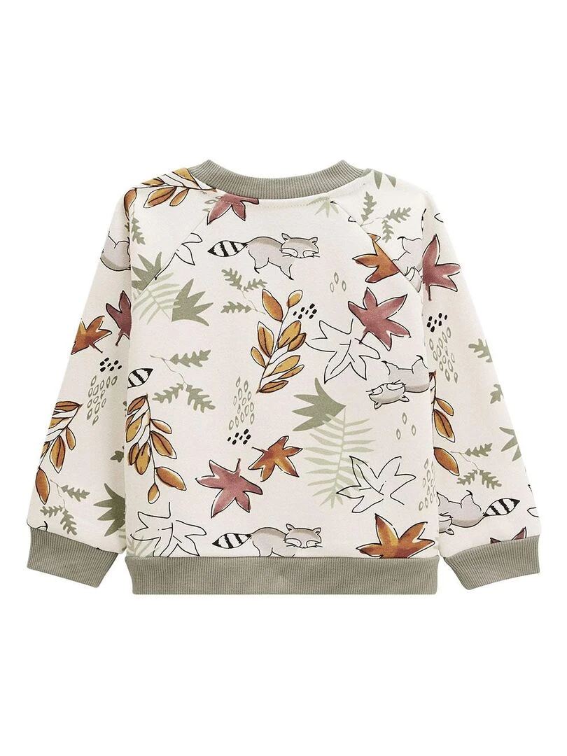 Sweat shirt bébé en molleton Ottawa Ecru