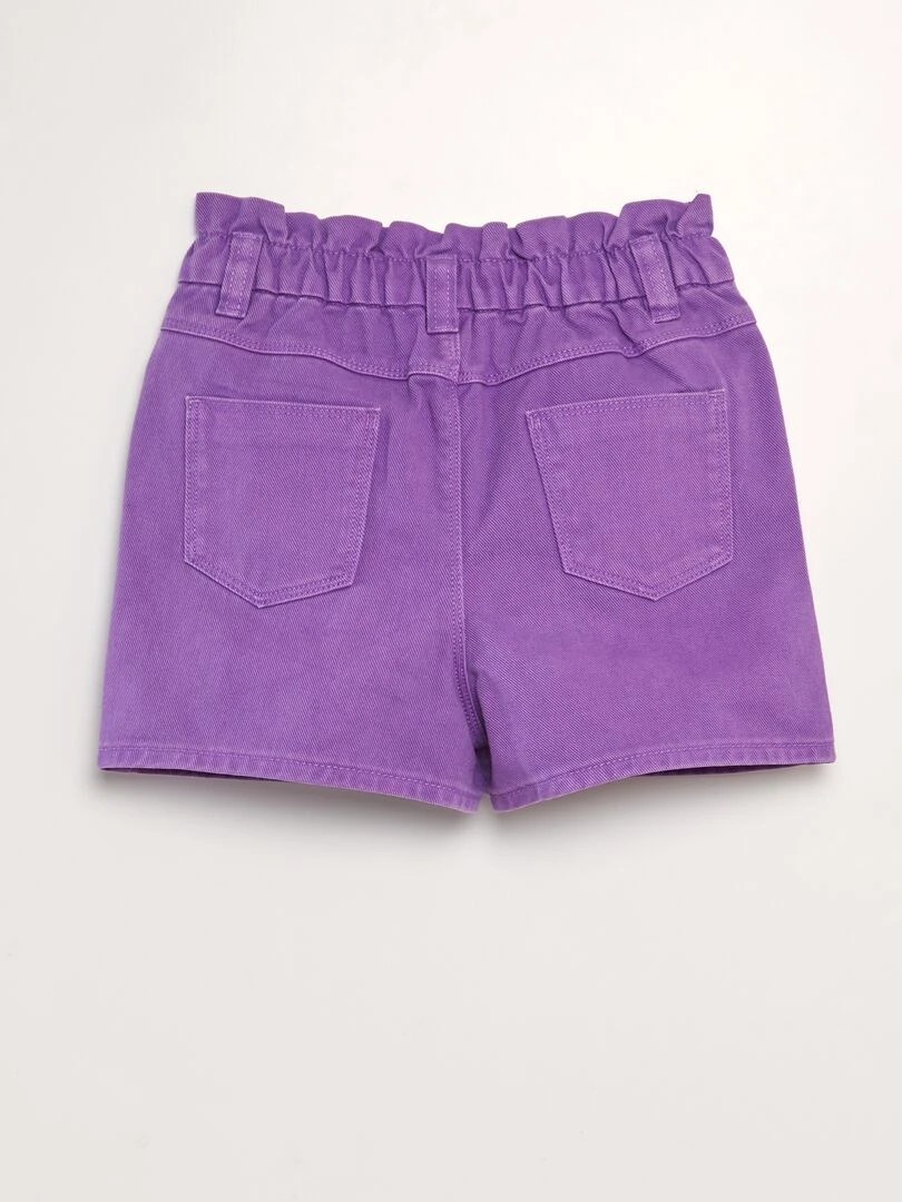 Short en denim coloré Violet