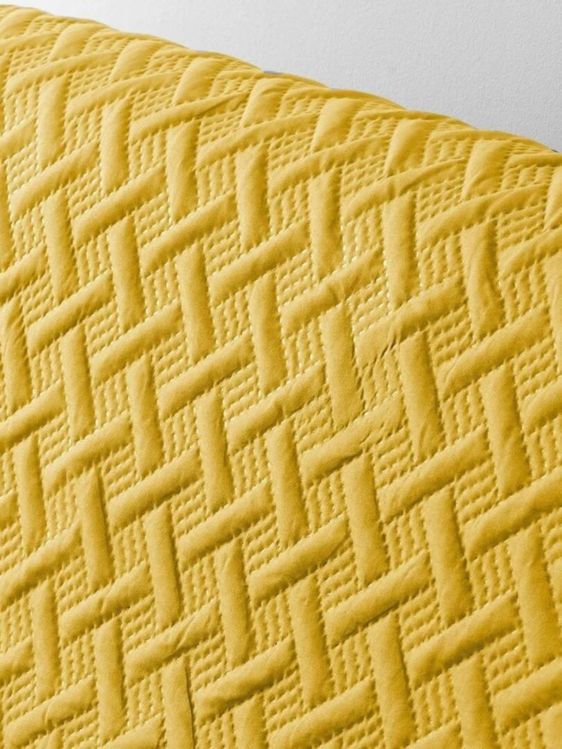 Protège canapé 2 places matelassé 223x179 cm uni Lounge jaune   Jaune