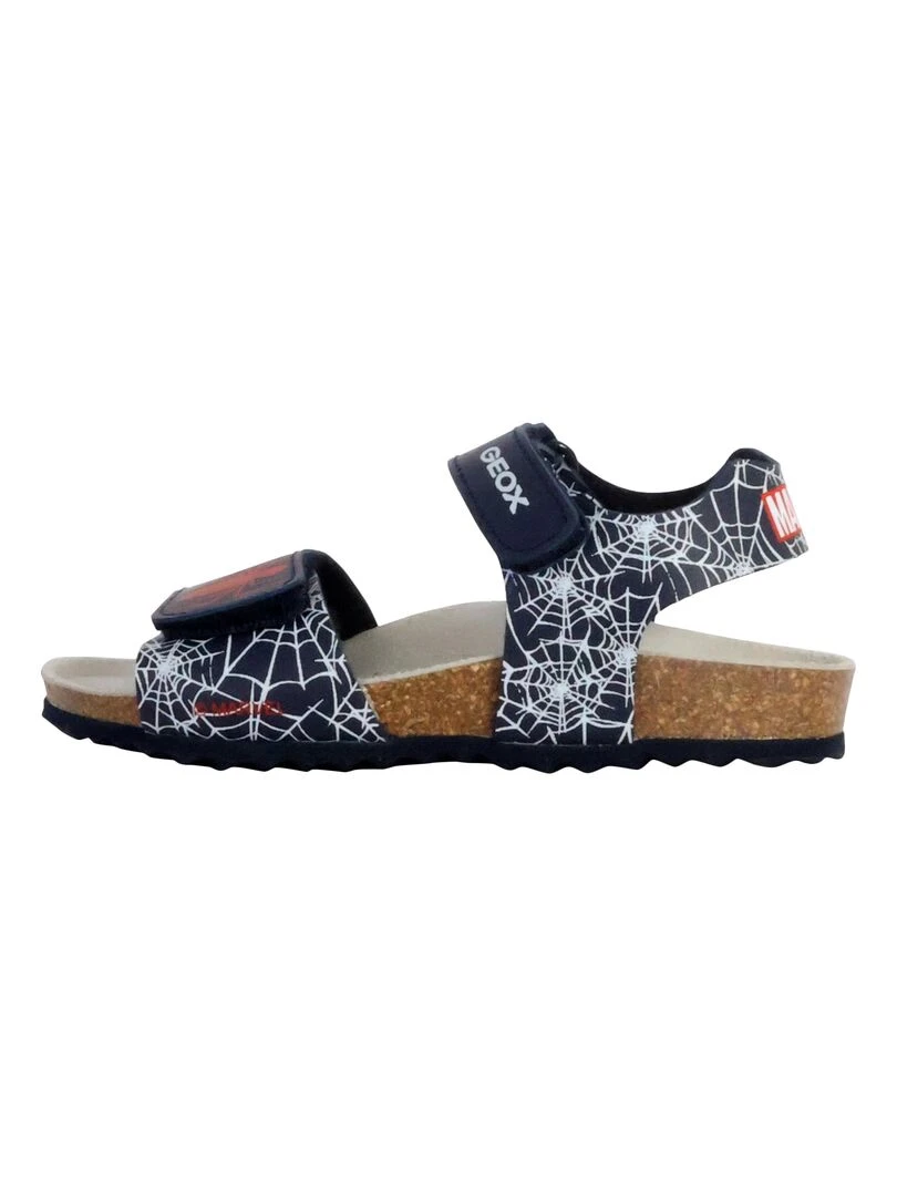 Sandales Cuir Enfant Geox Borealis   Bleu