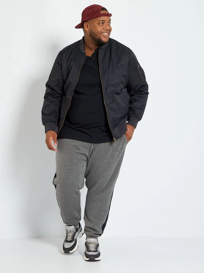 Polo en maille piqué   noir