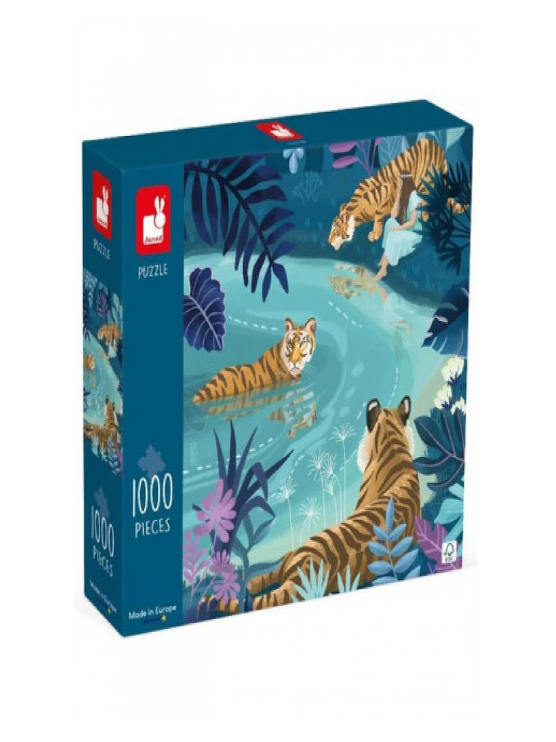 Puzzle Tigres Au Clair De Lune 1000 Pièces N/A