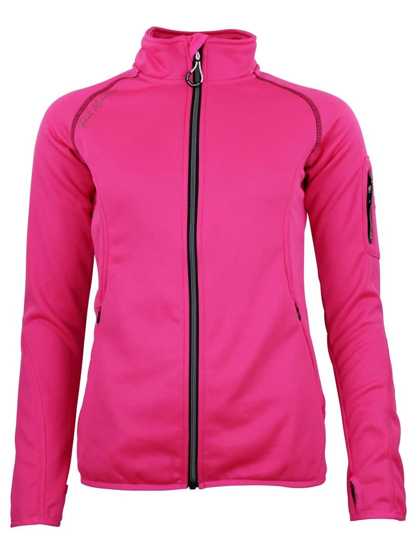Blouson polarshell femme AMARO Rose fushia
