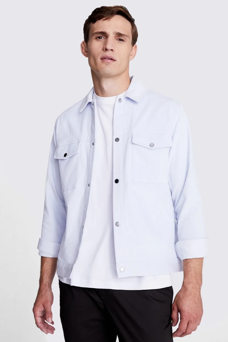 Tailored Fit Blue Check Stretch Jacket   Buy Online at Moss