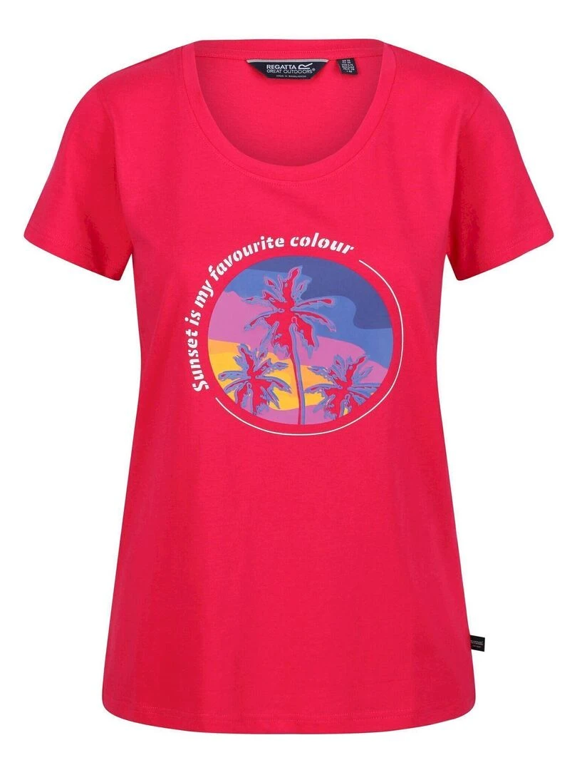 Regatta T shirt FILANDRA Rose foncé