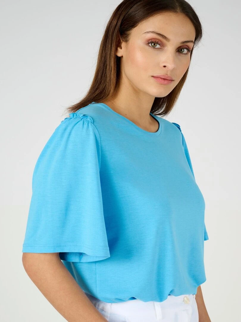 Tee shirt maille souple Climatyl Damart Bleu