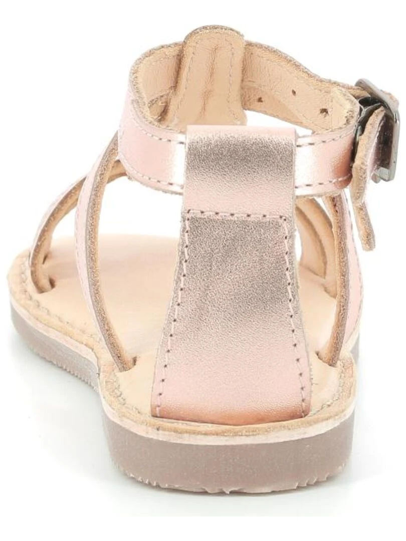 Sandales Cuir Dertige   Rose