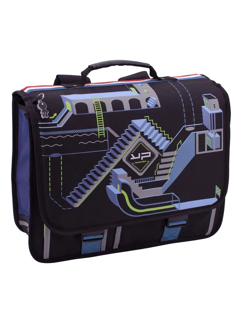 BODYPACK Cartable 41cm recyclé Labyrinthe Bleu