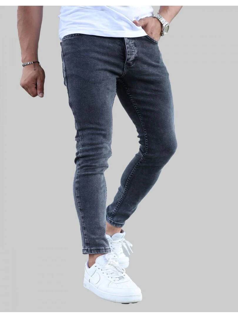 Jean's slim Kebello Gris