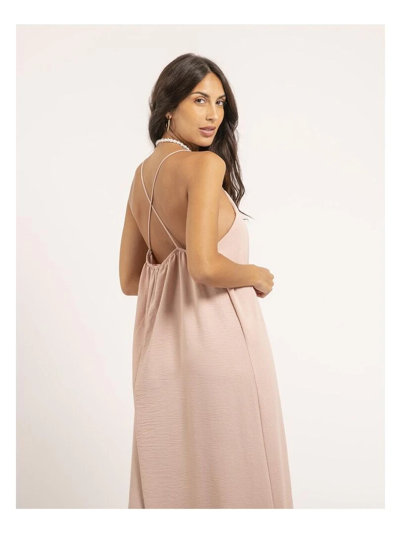 Robe longue IGGY   Rose