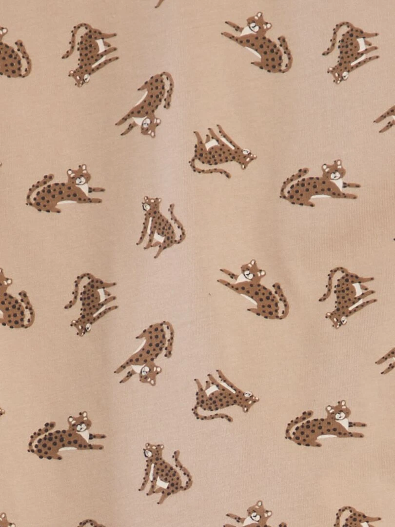 Ensemble t shirt + short 2 pièces Mixte Beige