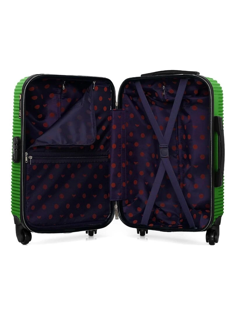 LPB   Valise Cabine ABS MUNICH 4 Roues 55 cm   Vert