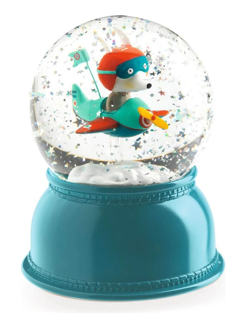 Veilleuse Boule à neige : Avion Blanc