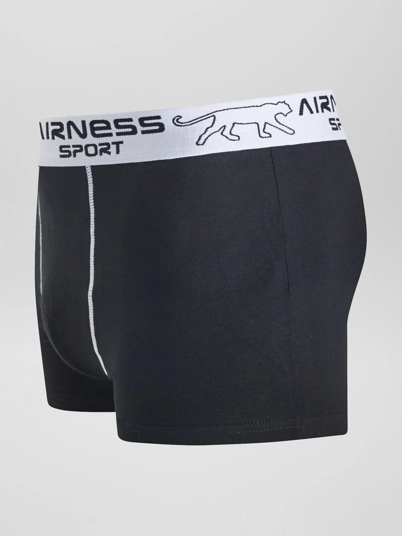 Lot de 3 boxers 'Airness'   gris/noir