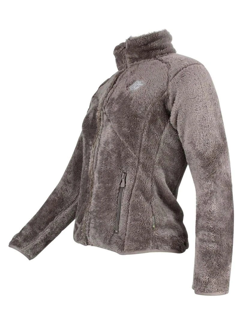 Polaire fille GARIANE   PEAK MOUNTAIN   Gris taupe