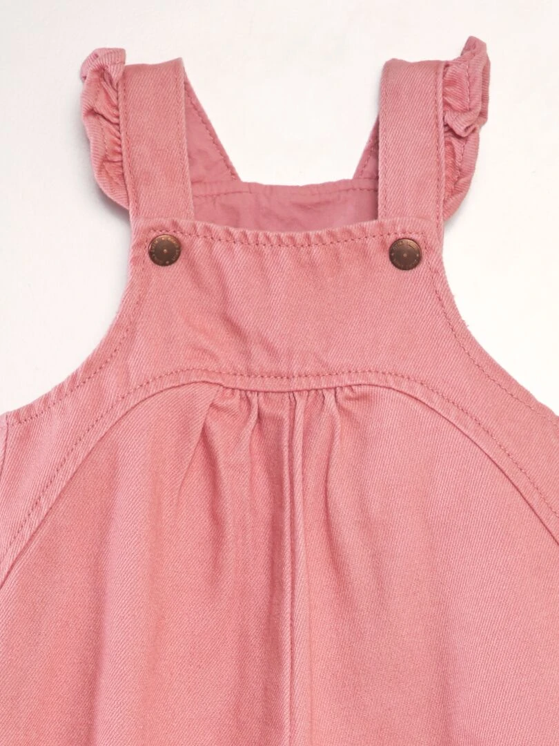 Salopette en jean   rose