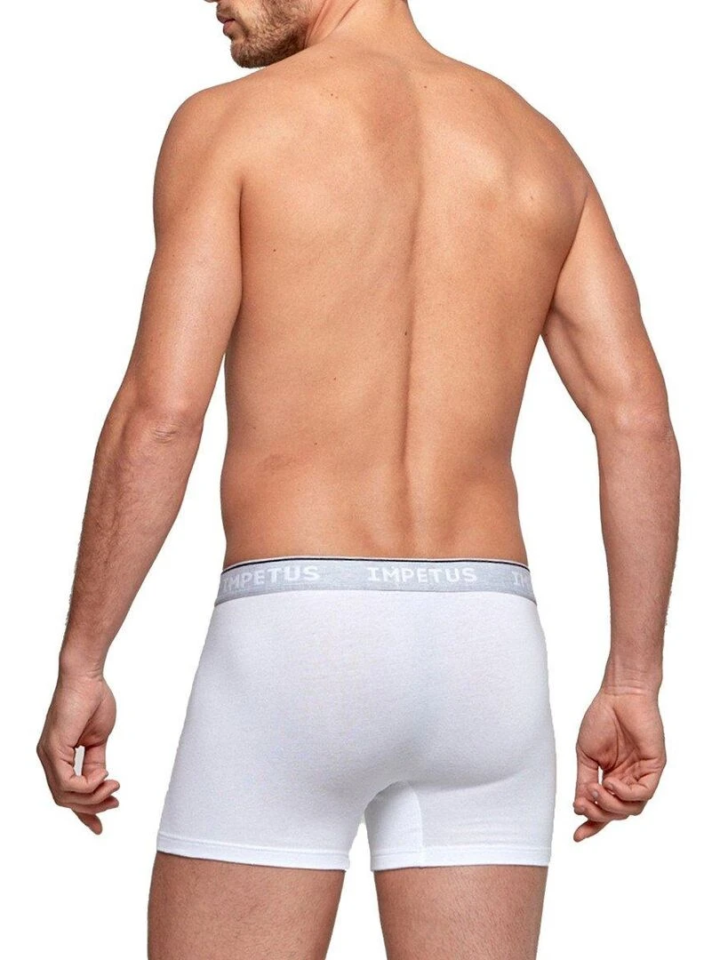 Boxer bio organique Oeko Tex confort Cotton Organic   Blanc