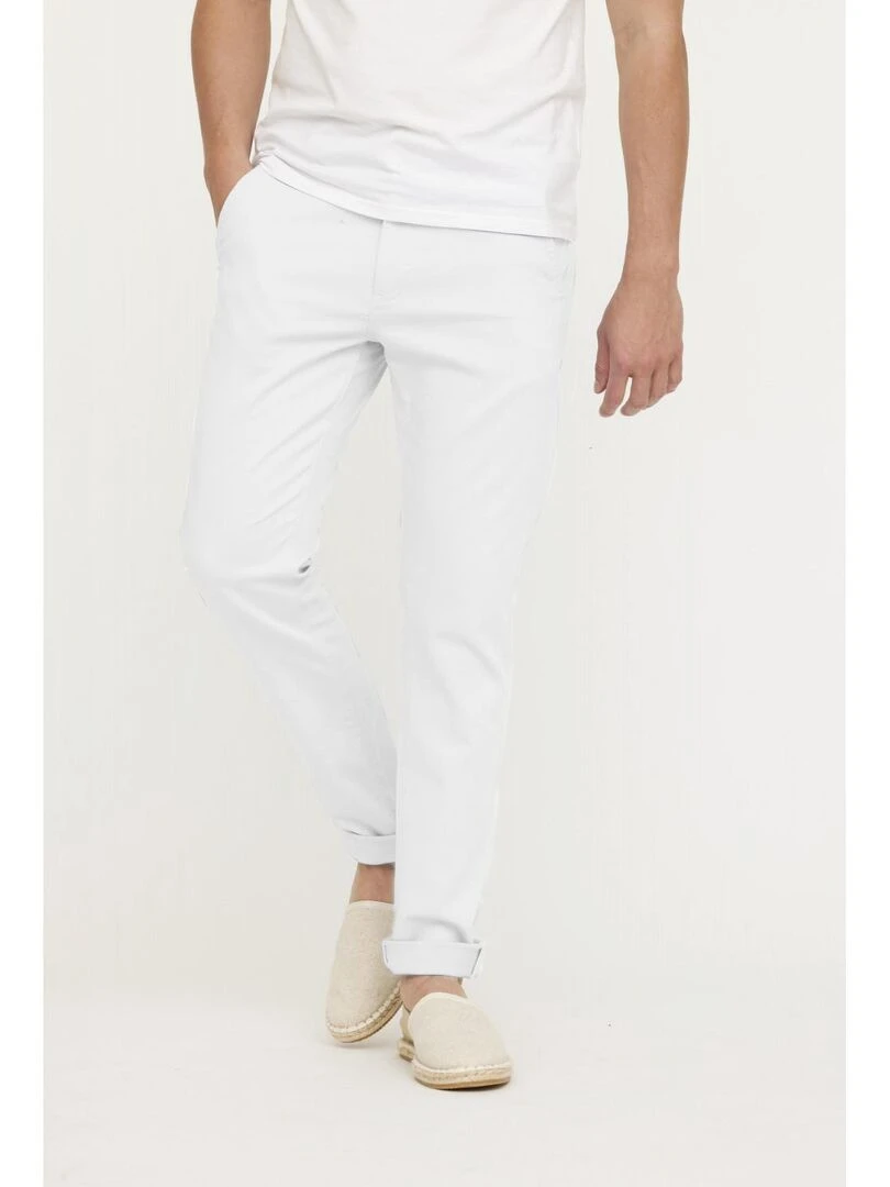 Lee Cooper Pantalon coton slim NEILS Blanc