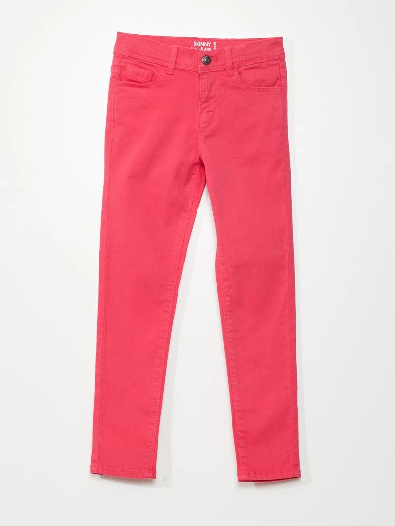 Jean skinny 5 poches Rose