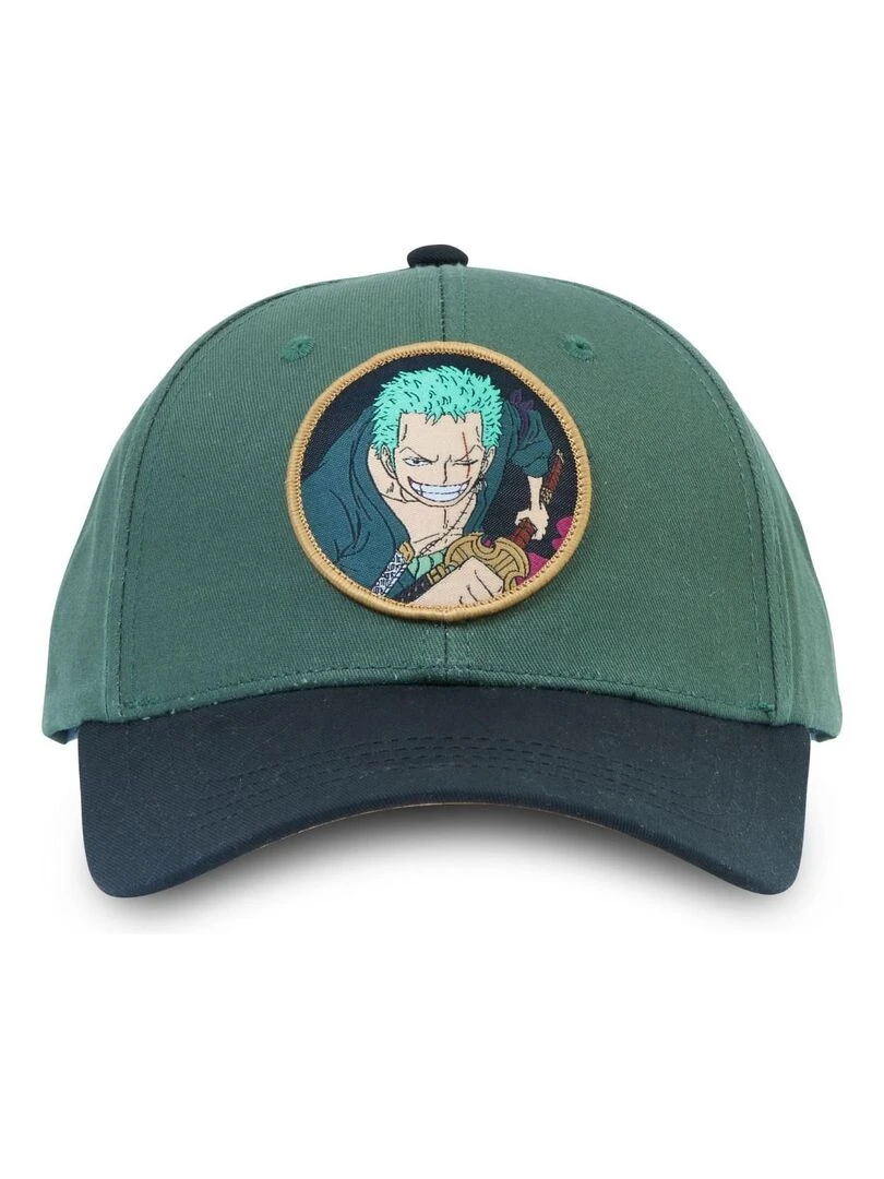 Casquettes adulte baseball fermeture snapback One Piece Freegun Vert