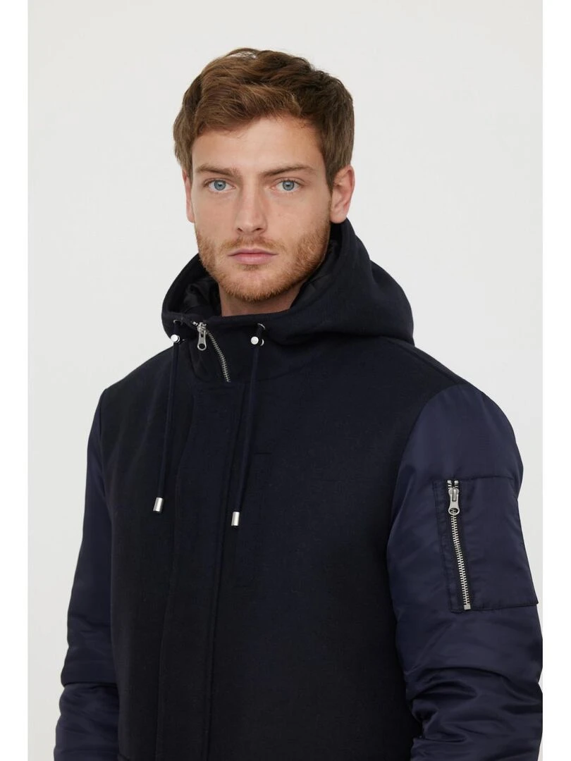Lee Cooper   Manteau manches longues polyester  FERD   Bleu marine
