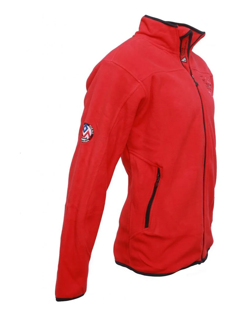 Polaire homme CONAC   PEAK MOUNTAIN   Rouge