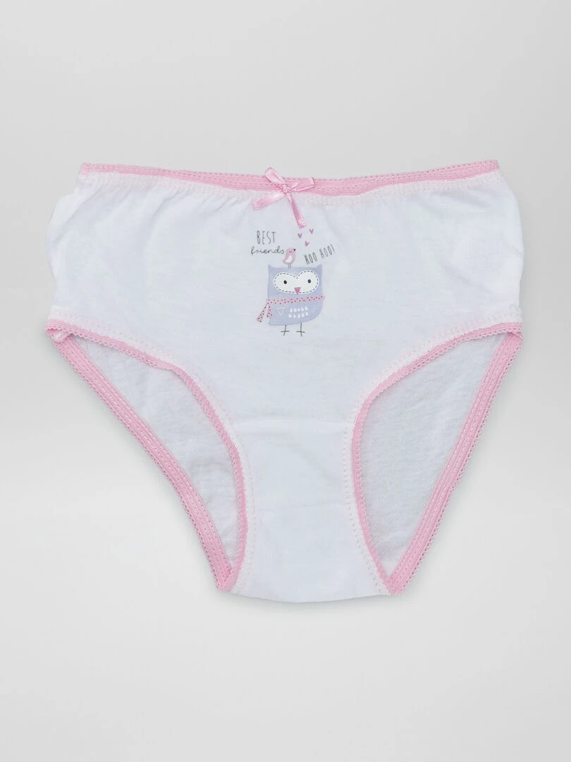 Lot de culottes en coton 3 pièces ROSE