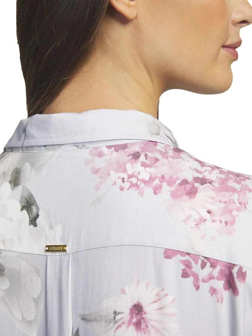 Chemise de nuit manches longues Romantica   Violet