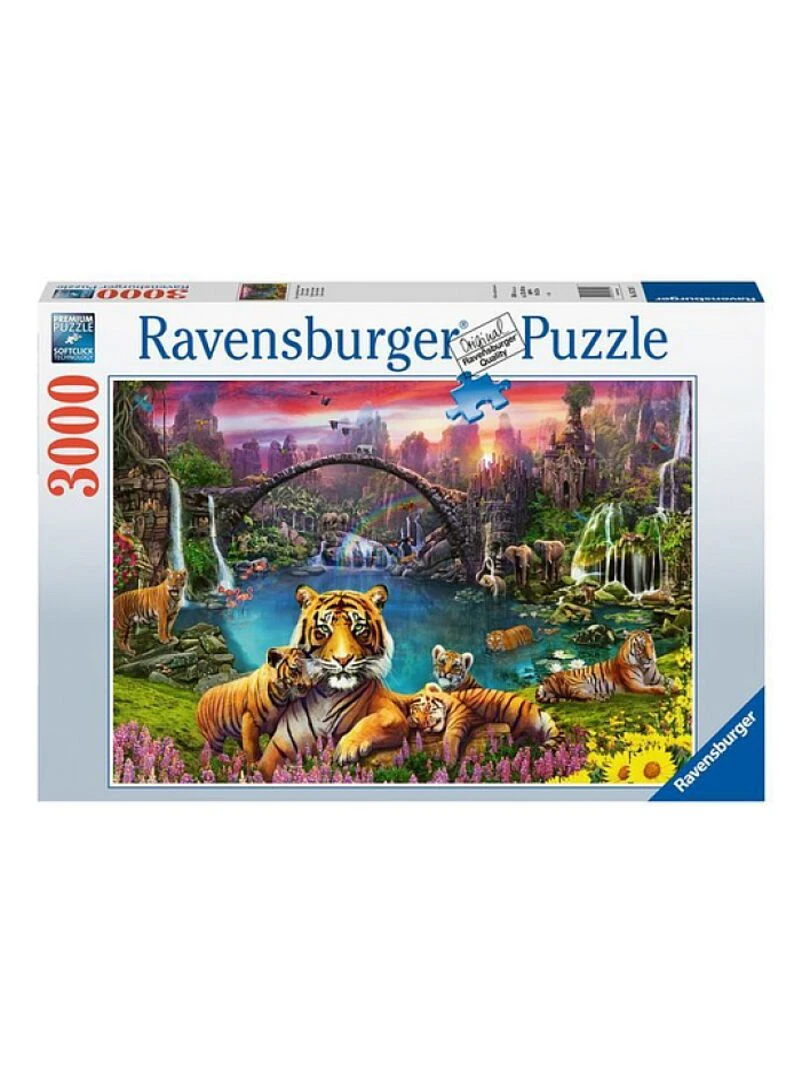 Puzzle 3000 Pieces Tigres Au Lagon N/A