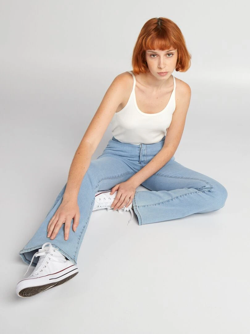 Jegging flare/bootcut stretch Bleu