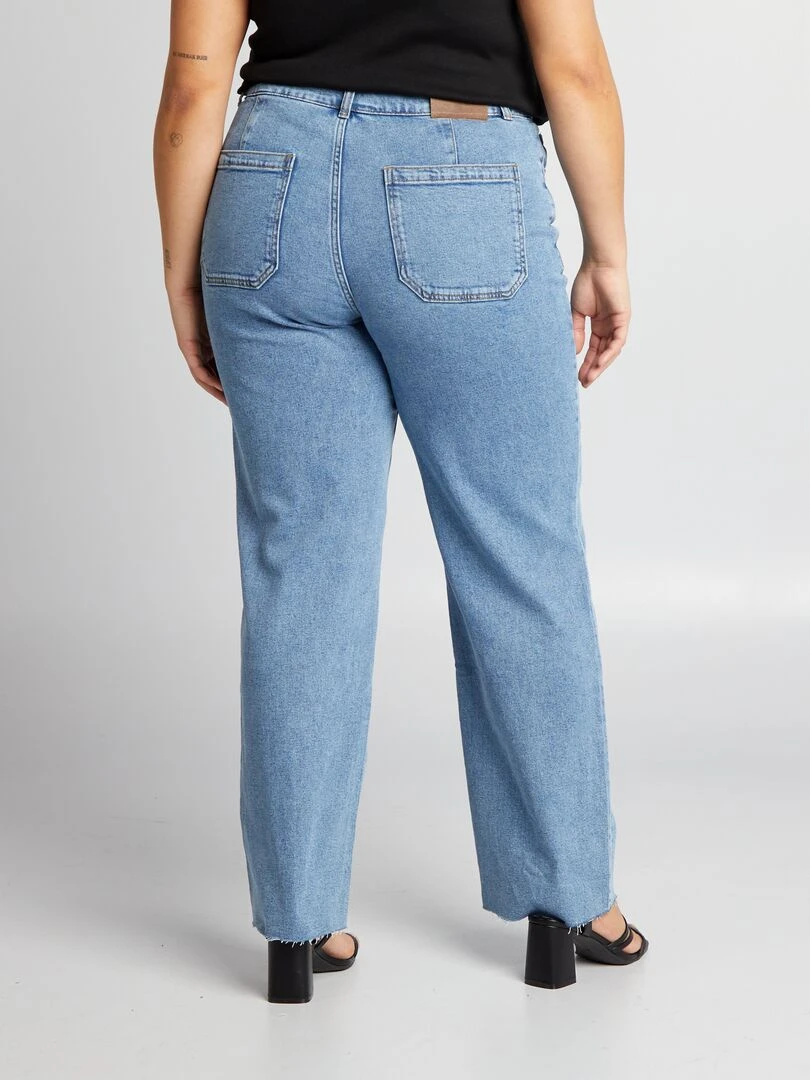 Pantalon denim wide leg   Double stone