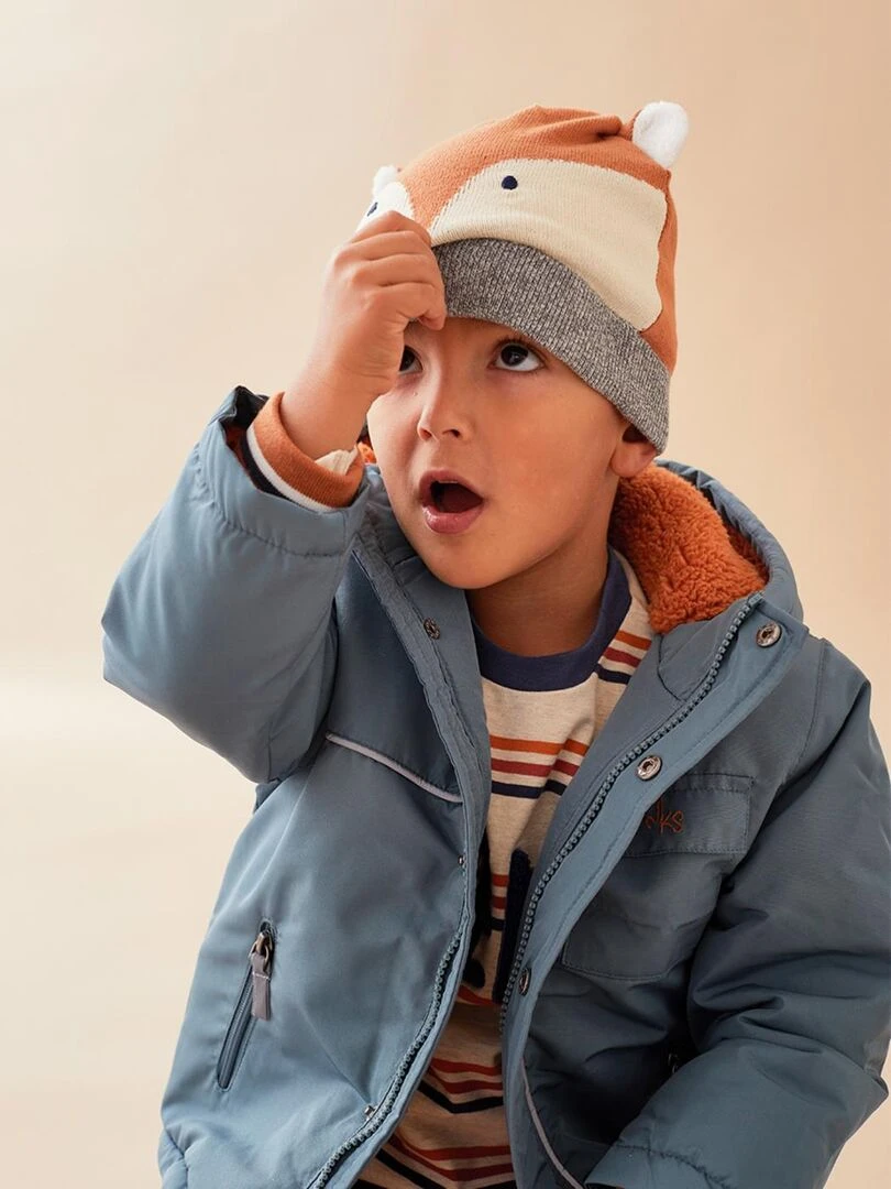 Manteau à capuche Noukie's Bleu