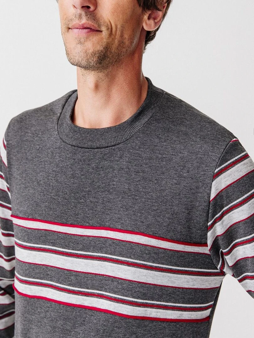 Pyjama en molleton Thermolactyl  manches longues   Damart   Gris