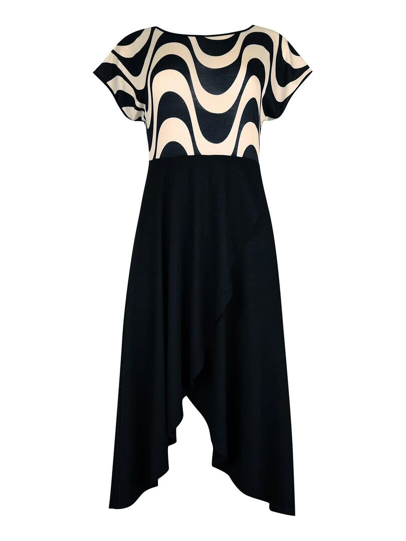 Robe estivale manches courtes Iceland   Noir