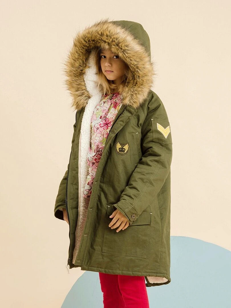 Parka Longue Kaki pour Femme  taille XS XL  ROCK & PEACE   'LA FAUTE A VOLTAIRE'   Kaki