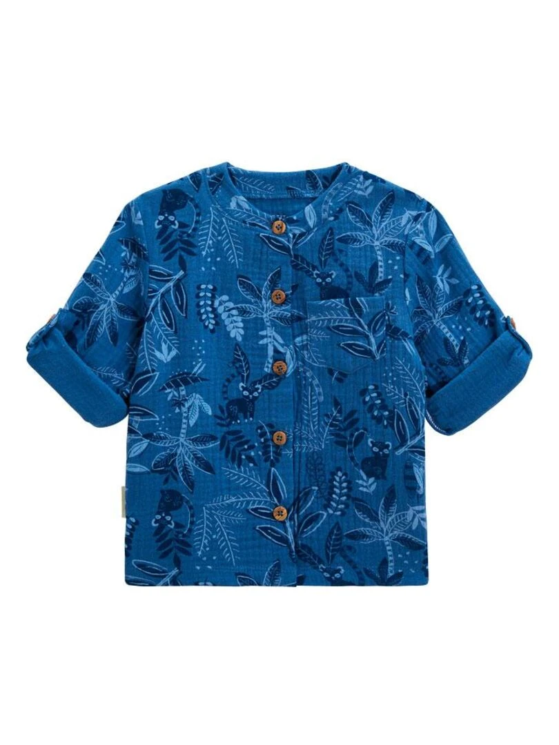 Chemise bébé en gaze de coton Gamboa   Bleu