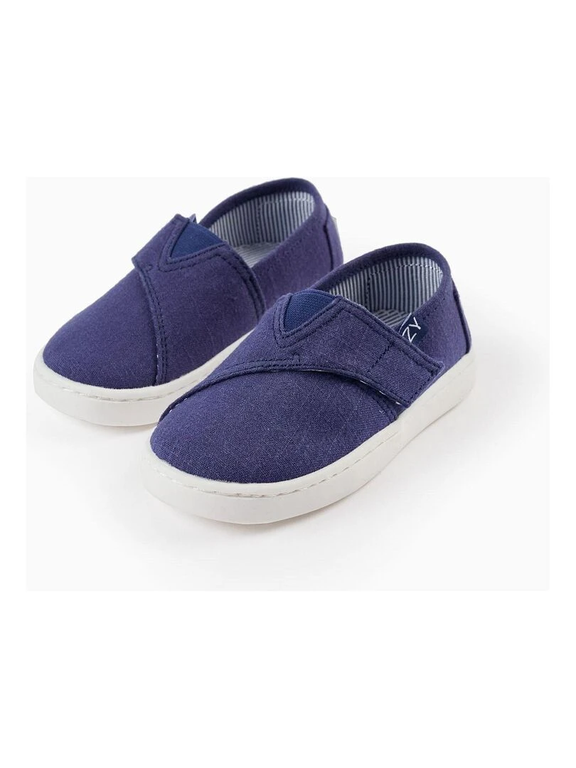 Espadrilles en tissu pour bébé garçon CÉRÉMONIE Bleu foncé
