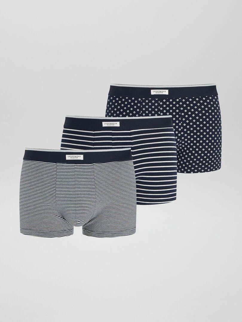 Lot 3 boxers stretch Noir
